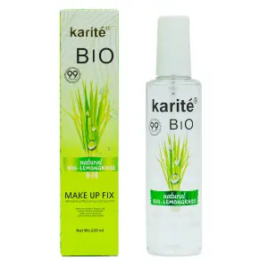 Karité Bio Lemongrass: fijador de maquillaje refrescante en spray para larga duración.