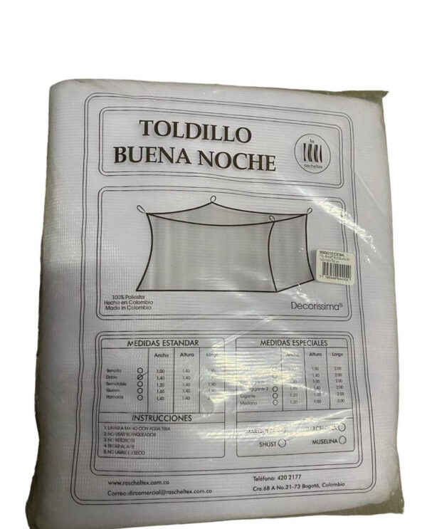 Toldillo Mosquitero Para Cama - Imagen 1