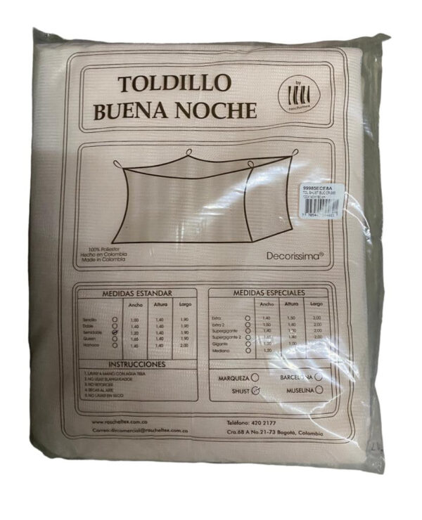 Toldillo Mosquitero Para Cama - Imagen 7