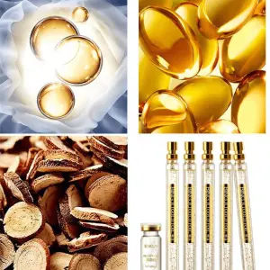 Kit Protein Lifting con cápsulas de oro, aceite y extractos naturales.