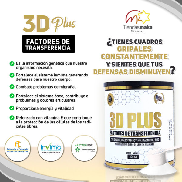 Factores De Transferencia 3D Plus - Imagen 2