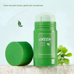 Green Mask Stick de té verde, con extracto de planta para nutrición suave de la piel.