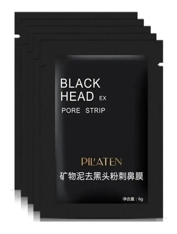 Múltiples mascarillas PIL'ATEN BLACK HEAD EX para eliminar espinillas y puntos negros.