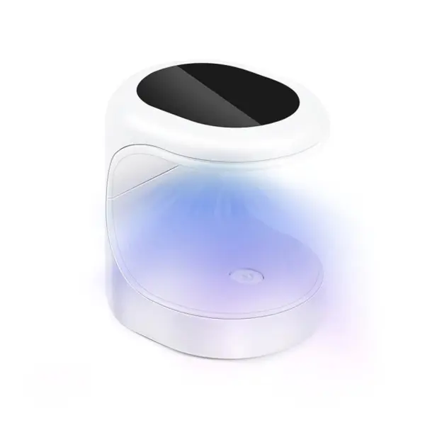 Mini lámpara de uñas LED UV 16W secador de manos, con luz azul y diseño moderno.