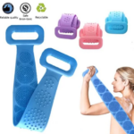 Set x2 Banda Ducha Silicona Exfoliante para Espalda, Limpieza Profunda y Masaje Relajante