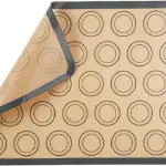 Tapete de silicona para hornear repostería con círculos para macarons, antiadherente.