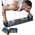 Soporte profesional de flexiones para entrenar pecho, tríceps, hombros y espalda.