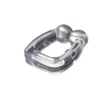 Clip nasal plateado para dormir, ayuda a abrir las fosas nasales y mejorar la respiración.