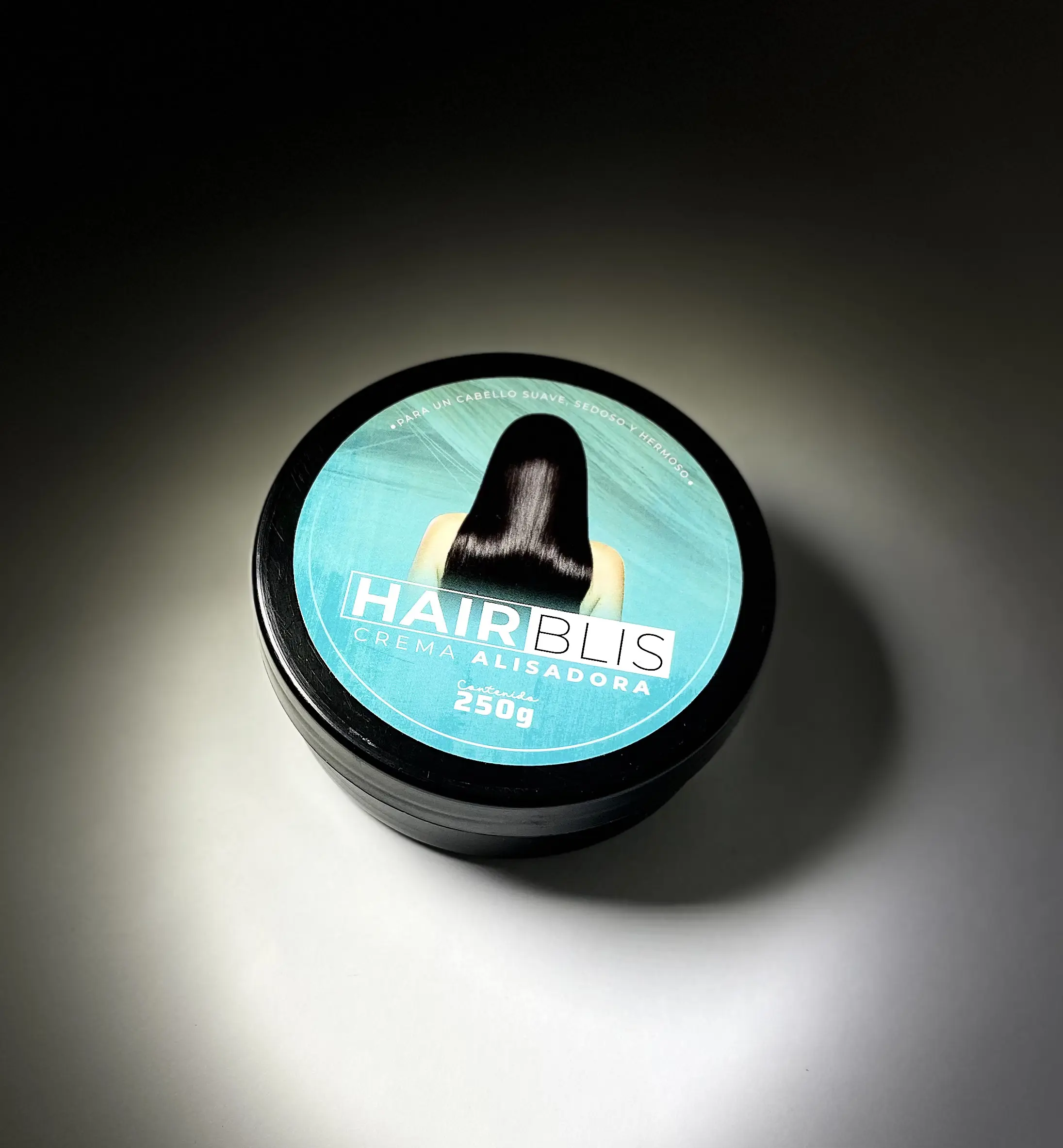 Crema alisadora Hairblis para cabello suave, sedoso y hermoso, 250g.