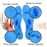 Plantillas terapéuticas con imanes para masaje, transpirables y recortables, para alivio del dolor de pies y espalda.