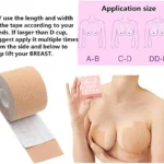 Cinta levanta busto color piel, ideal para realzar el escote. Muestra aplicaciones según talla.