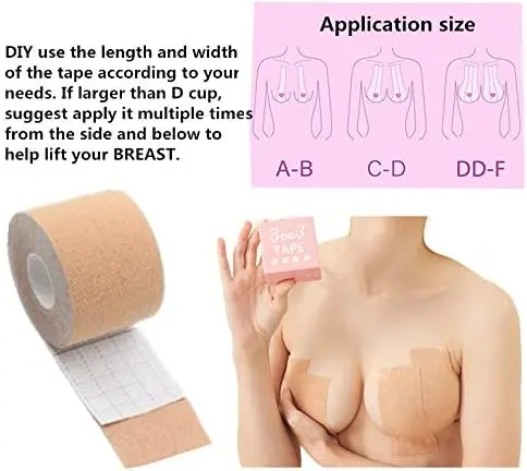 Cinta levanta busto color piel, ideal para realzar el escote. Muestra aplicaciones según talla.