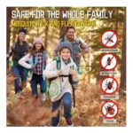 Parches Citronella para controlar mosquitos, bichos y pulgas, ideales para toda la familia.