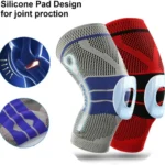 Rodillera de compresión con soporte de gel: diseño para protección de articulaciones.