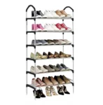 Organizador Zapatero 6 Niveles con variedad de calzado deportivo, casual y formal en cada repisa.