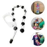Gancho organizador de medias para colgar lazos y secar ropa, ideal para lavadora y clóset.