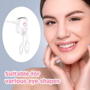 Rizador de pestañas eléctrico profesional para todas las formas de ojos, riza tus pestañas naturalmente.