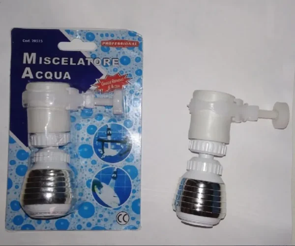 Set x2 cabezal rociador ajustable para grifo, ahorro de agua, modelo profesional con acabado cromado.