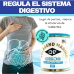 Colágeno Hidrolizado Marino CH7: regula el sistema digestivo, mejora absorción de nutrientes. Sabor uva.