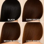 Bunee Hairline Optimizer: Cabello negro, castaño oscuro, castaño medio y castaño claro.