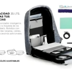 Mochila morral antirobo de gran capacidad 35L con organizador interno, perfecta para notebooks y tablets.