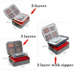 Maletín portadocumentos de 2 y 3 capas para pasaportes y papeles importantes.