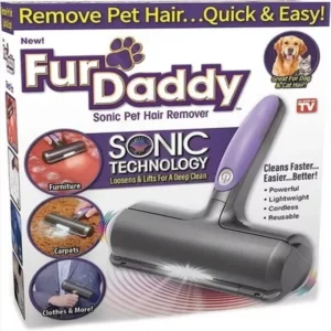 Cepillo Eléctrico Fur Daddy removedor de pelusa para muebles, alfombras y ropa.