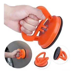 Set x2 extractores de ventosa para sacar golpes de carrocería, con mango naranja.