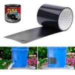 Flex Tape impermeable negra repara cubo de agua con fugas, 150 cm de largo.