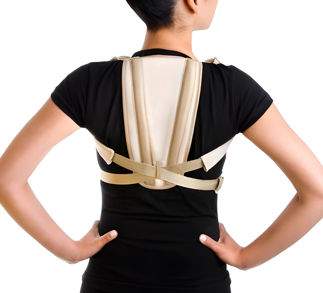 Corrector de postura para espalda, ajustable y cómodo, ideal para mejorar tu alineación.