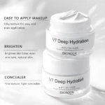 Crema V7 Deep Hydration BIOAQUA en envase blanco, para aclarar e hidratar la piel.