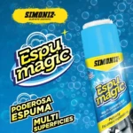 Espuma Mágica Desinfectante para autos, limpiador multi-superficies con cepillo aplicador Simoniz.