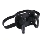 Sujetador para motocicleta con agarraderas y hebilla de seguridad, ideal para acompañante.