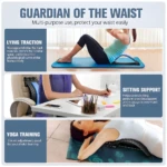 Masajeador de espalda lumbar para alivio, soporte y yoga.