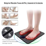 Masajeador de pies relajante con tecnología EMS, ideal para aliviar tensión y mejorar circulación.