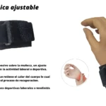 Muñequeras ortopédicas ajustables de neopreno para soporte y recuperación de lesiones en la muñeca.