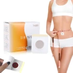Parches adelgazantes X30 Sticker: control de peso en abdomen con cinta métrica.