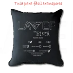 Forro semi impermeable negro para moto LAVEF, talla M, negro básico, con maletero.