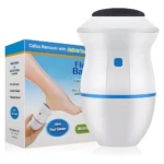 Removedor de callos eléctrico con succión incorporada, ideal para pies suaves.