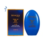 Set x2 Bioaqua Protector Solar Tono Up UV SPF 35, aclarante y antiflecas.