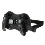 Asa de sujeción para pasajero de motocicleta, negra, con hebilla ajustable.