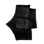 Set x2 tobillera deportiva ajustable, negra, con refuerzos de compresión.