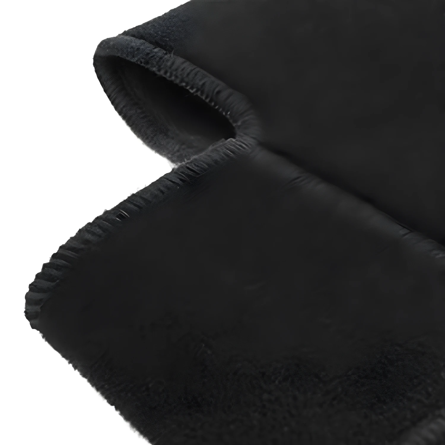 Tobilleras deportivas ajustables de tela negra, set x2, con costuras reforzadas.