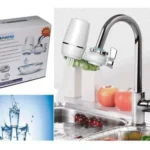 Set x2 repuesto filtro purificador de agua para grifo con chorro de agua y frutas en el lavaplatos.