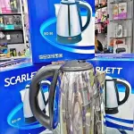 Jarra eléctrica Scarlett SC-20 de 2 litros en acero inoxidable, ideal para el hogar.