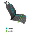 Forro Protector Asiento Silla Carro Mascota Negro Delantera - Imagen 5