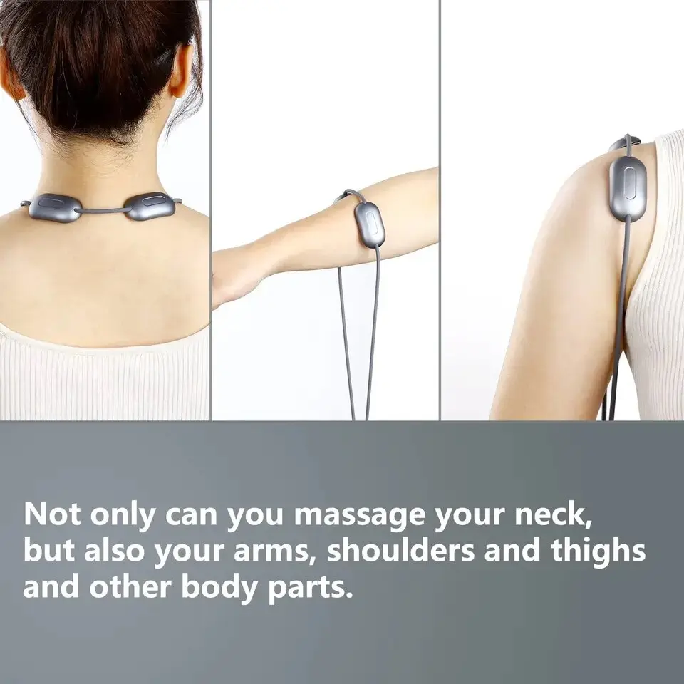 Masajeador Llavero en cuello, brazo y hombro, ideal para varios partes del cuerpo.