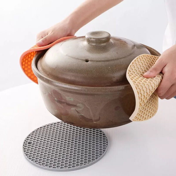 Set x2 Soporte De Silicona Para Olla - Imagen 3