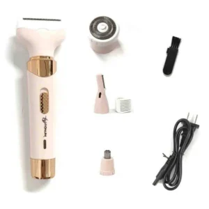 Depiladora facial recargable para mujer 4 en 1, kit de cuidado personal con accesorios.