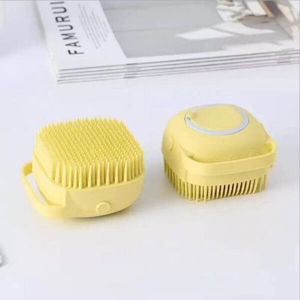 Cepillo Shampoo Masajeador Para Mascotas - Imagen 5